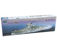 HMS Warspite 1942 Queen Elizabeth Class British Battleship 1:350 Model Kit 5325