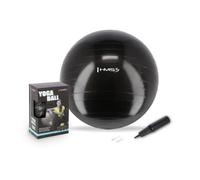 HMS YB01N 65cm Exercise Ball Non Slip Plum with Air Pump | Yoga & Pilates, includes air pump, max. 100 kg load, non-slip structure, for 165-182 cm height