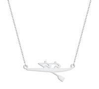 Hmsanase Necklace Pendant Chain Men Women Jewellery Ship Necklace Single Rowing Paddle Pendant Necklace Collar Chain S