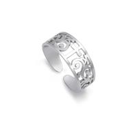 Hmsanase Rings Ring Jewellery Women Men Rings For Women Open Ring Amulet Christian Prayer Adjustable Silver
