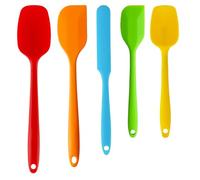 Hmseng 5 Pcs Silicone Spatula, Food Grade Heat Resistant Spatulas Set for Baking, Cooking, and Mixing, BPA Free Non Stick Rubber Spatula Set-Colors