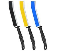 Hmseng Crevice Cleaning Brush, 3pcs Long Handle Scrubbing brush, Grout brush, Multifunctional Bathroom Tile Groove Gap Thin brush for Narrow Corners in home Kitchen and Window Groove