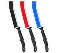 Hmseng Crevice Cleaning Brush, 3pcs Long Handle Scrubbing brush, Multifunctional Bathroom Tile Groove Gap Thin Cleaning Brush for Narrow Corners in home Kitchen and Window Groove