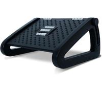 Hmseng Foot Rest Under Desk, Adjustable Height/Angle Ergonomic Foot Stool with Large Roller Massager Function, for Improved Posture/Pressure Relief/Straightening The Hunchback, Home, Office-D -Black