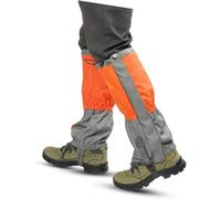 Hmseng Hiking Gaiters, Leg Gaiters for Men Women. 600D Oxford Lightweight Durable Snow Gaiters with Waterproof Zipper or Mountain Snow, Hiking, Skiing, Walking, Climbing, Hunting-orange