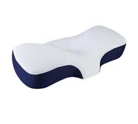 Hmtbet Stuffable Neck Pillow, Occipital Neuralgia Pillow Contour Memory Foam, Pillows for Neck And Shoulder Pain Relief for Side Back Stomach Sleeper,Navy Blue
