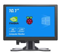 HMTECH - 10.1 Inch HDMI Monitor 1280 x 800 Portable HD VGA IPS LCD Monitor with Dual Speaker for Raspberry Pi/PC/Laptop/TV/Camera/Games