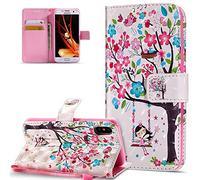 HMTECH iPhone Xs Max Case 3D Cute Swing Girl Colorful Flower PU Leather Wallet Flip Case with Kickstand Card Holder Bookstyle Magnetic Closure Cover for iPhone Xs Max 6.5 Inch,Swing Girl