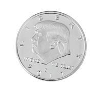 HMTEMRBGEJ 2017 President Donald Trump Silver Gold Plated EAGLE Commemorative Coin Donald J Trump Of US President THE REVENGE TOUR Coin-Silver
