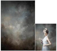 HMTFOTO 5x7ft Fabric Abstract Backdrop for Photography Vintage Portrait Old Master Background for Studio Prop