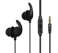 Hmusic Sleep Headphones, 30db Noise Isolation 3.5mm Wired Sleep Earphones, 2g Lightweight, Soft Silicone Flat/Thin Sleeping Earbuds for Side Sleeper, Snoring, Yoga, Relaxation, Meditation (Black)