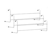 HMWD Durable 2 Bar Radiator Airer - Pack of 3 - Lightweight Laundry Drying Rack, 3M Drying Space, Hanging Clothes Airer with Anti Slip Features, Easy to Install, Promotes Good Air Flow