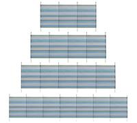 HMWD Green Extra Tall Heavy Duty Windbreaker, 4, 5, 6, 8 &10 Wooden Poles Panel Privacy Screen for Beach, Camping, Caravan, Festival, Garden | Sun Shelter & Wind Break Sunshade (10 Pole (5ft x 20ft))