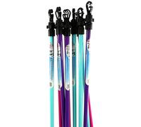 HMWD Heavy Duty 2.4 M Strong Galvanized Washing Line Prop - Telescopic Extendable Clothes Line Colored Support Pole With Easy Twist And Lock Mechanism - Available in 3 (Purple, 3)