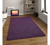 HMWD Modern Large Fluffy Shaggy Area Rugs 50mm/5cm Deep Pile Rugs Living Room Decor Bedroom Decor, Anti-Shed Thick Pile Floor Carpet, Home Decor Hallway Runner Rugs (80x150 cm, Purple)