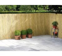 HMWD Natural Split Reed Fence, Hand-Woven Reed Screening for Garden, Patio, Balcony, & Outdoor Privacy, Bamboo Shades, 3m/4m/5m/6m Wide Decorative Window Roller Blinds (1.8m x 5m)