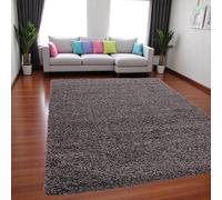 HMWD Shaggy Rugs for Living Room, Fluffy and Non Slip Rug, Hallway Runner, Washable Rug, Non-Shed Plain Super Soft Floor Carpet for Living Room, Home Decor (Taupe, 60 x 110 cm (Rectangular))