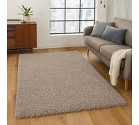 HMWD X Large Small Fluffy Shaggy Large Area Rug Thick Pile Hallway Runner Non Slip Living Room Bedroom Non-Shed Floor Carpet- Available in 6 Exquisite Colors (Dark Beige, 80x150 cm)