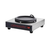 HMWOKPOT 80W Commercial Coffee Warmer Plate, 5.9inch Single Burner Decanter Warmer Plate Stainless Steel Coffee Mug Warmer Electric Burner for Coffee, Tea Warming