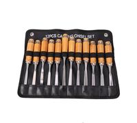 HMWOKPOT HSS Wood Groove Parting Tools, Wood Turning Chisel Set Modeling Professional Cutting for Grinder/Carpenter/Hardwood/Lathe