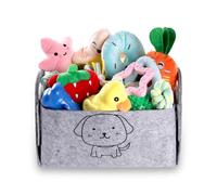 HMXLJJY 24 PACK Puppy Toys Set, Small Dog Toys Puppy Teething Toys with Dog Toy Storage Box, Puppy Rope Toy Puppy Chew Toy Dog Toys for Small and Medium Dogs Playing and Training