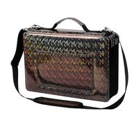 HMZSP Large Capacity Colored Pencil Case - 500 Slots PU leather with Zipper Closure Portable Organizer for Watercolor Pencils Ideal for Artists(Black)