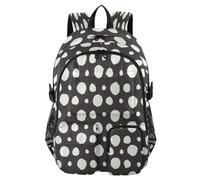 HMZXZ Abstract Polka Dot Travel Backpack Laptop Computer Bag Sturdy School Bag Texture College Bookbag 14 Inch