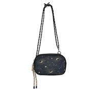 HMZXZ Crossbody Bag Sugar Mystical Moon Plants Stars, Small Handbag Purse with Adjustable Strap, BlackFanny Pack Sling Backpack Hobo Purse for Women Men Travel Work