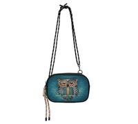 HMZXZ Crossbody Bag Sugar Owl Bird, Small Handbag Purse with Adjustable Strap, Blue Orange ColorsFanny Pack Sling Backpack Hobo Purse for Women Men Travel Work