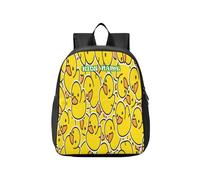 HMZXZ Custom Backpack Toddler Rubber Ducky Mini Backpack Boys/Girls Yellow Duck Animal Customizable Backpack Kindergarten Pre School Bags 13 Inch