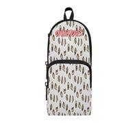 HMZXZ Custom Pencil Case Bakery Cake Hamburger,Pencil Pouch for Girls Boys Kids, Personalised Fast Food Pen and Pencil Stationery Organizer Bag for School