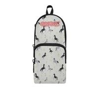 HMZXZ Custom Pencil Case Wild Horses Pattern,Pencil Pouch for Girls Boys Kids, Personalised Animal Pen and Pencil Stationery Organizer Bag for School