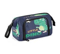 HMZXZ Large Pencil Case for Girls Boys Little Dino Soccer Cute Pencil Bag for School Supplies Office Stationery Organizer Pencil Case Dinosaur Animal for Adults Women