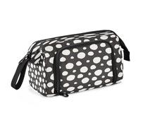 HMZXZ Large Pencil Casefor Girls Boys Abstract Polka Dot Pencil Bag for School Supplies Office Stationery Organizer Pencil Case Texture for Adults Women