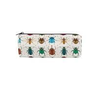 HMZXZ Pencil Case Cartoon Insect Bug，Pencil Holder Zipper Canvas Pen Box Pouch Storage Box Colorful Animal Cosmetic Stationery Bag for Student School Office