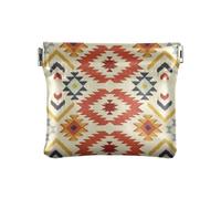 HMZXZ PU Leather Small Coin Purse Mexican Aztec Geometric Squeeze Coin Pouch with Snap Clip Design Mandala Retro Mini Wallet Change Bag for Coins, Cards and Essentials