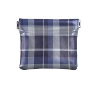 HMZXZ PU Leather Small Coin Purse Retro Tartan Scotland Squeeze Coin Pouch with Snap Clip Design Plaid Vintage Mini Wallet Change Bag for Coins, Cards and Essentials