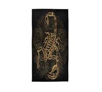 HMZXZ RXYY Hand Towels Cotton Scorpion Tattoo Texure Soft Towel Multipurpose Bathroom Beach Towel for Home Kitchen Swim Spa Gym, 30x15 inch