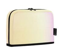 HMZXZ Standing Pencil Case Abstract Gradient, Large Capacity Pen Bag for Boys Girls Multi-Layer Pen Pouch Pencil Holder Stationery Organizer Light Pink for School Office