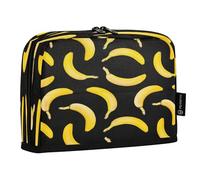 HMZXZ Standing Pencil Case Bananas Pattern, Large Capacity Pen Bag for Boys Girls Multi-Layer Pen Pouch Pencil Holder Stationery Organizer Summer for School Office