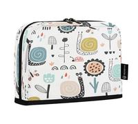 HMZXZ Standing Pencil Case Flower Snail Butterfly, Large Capacity Pen Bag for Boys Girls Multi-Layer Pen Pouch Pencil Holder Stationery Organizer Animal for School Office