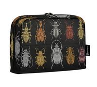 HMZXZ Standing Pencil Case Gold Silver Spiders, Large Capacity Pen Bag for Boys Girls Multi-Layer Pen Pouch Pencil Holder Stationery Organizer Spider for School Office