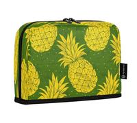 HMZXZ Standing Pencil Case Hawaiian Summer Pineapple, Large Capacity Pen Bag for Boys Girls Multi-Layer Pen Pouch Pencil Holder Stationery Organizer Abstract for School Office