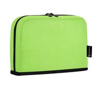 HMZXZ Standing Pencil Case Mint Greenspring, Large Capacity Pen Bag for Boys Girls Multi-Layer Pen Pouch Pencil Holder Stationery Organizer Green Color Texture for School Office