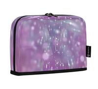 HMZXZ Standing Pencil Case Purple Modern Abstract Lights, Large Capacity Pen Bag for Boys Girls Multi-Layer Pen Pouch Pencil Holder Stationery Organizer Glitter for School Office