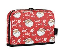 HMZXZ Standing Pencil Case Santa Claus Christmas, Large Capacity Pen Bag for Boys Girls Multi-Layer Pen Pouch Pencil Holder Stationery Organizer Xmas Ho for School Office