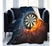 HMZXZ Ultra Soft Throw Flannel Blanket Darts Board Decorative Fleece Blankets Sport Ball for Travel Chair Car Sofa Couch Bedroom 50"X60"