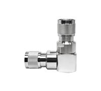 HN Male to Male Right Angle Coaxial Connector - High Voltage Adapter for DC-6GHz Antennas and Wireless LAN Devices (1pcs)