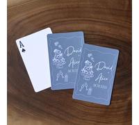 HNARPSLX Custom Wedding Guest Book Playing Cards, Wedding Guest Book Alternative, Deck of Cards Guest Book, Bridal Shower Favors, Blank Cards