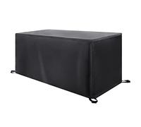 HNBFKD Garden Furniture Covers Waterproof 175x110x70cm/LxWxH Patio Furniture Protector Cover 420D Heavy Duty Oxford Fabric Garden Furniture Cover Cube Patio Table Cover for Chair Sofa Black